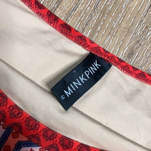 Mink pink medium BoHo print bikini bottoms/medium - Picture 4 of 8